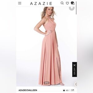 NWT Azazie bridesmaid dress champagne rose size 14
